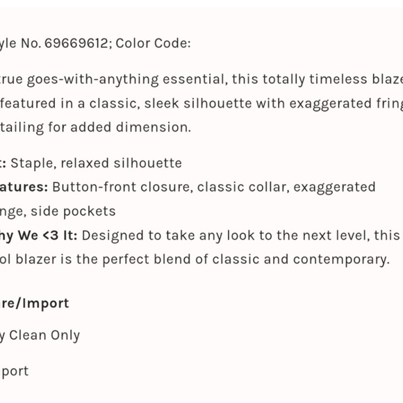 Free People Blue Memories Blazer NWT - Picture 4 of 8